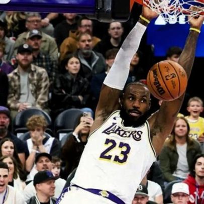 LeBron James interrompe marca histórica pelos Lakers