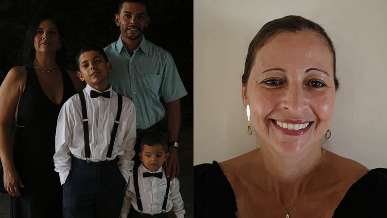 Luís Carlos de Souza Pinheiro, Paula Daniela Martins, os dois filhos do casal e Dulcinéia Aparecida Martins Lozano