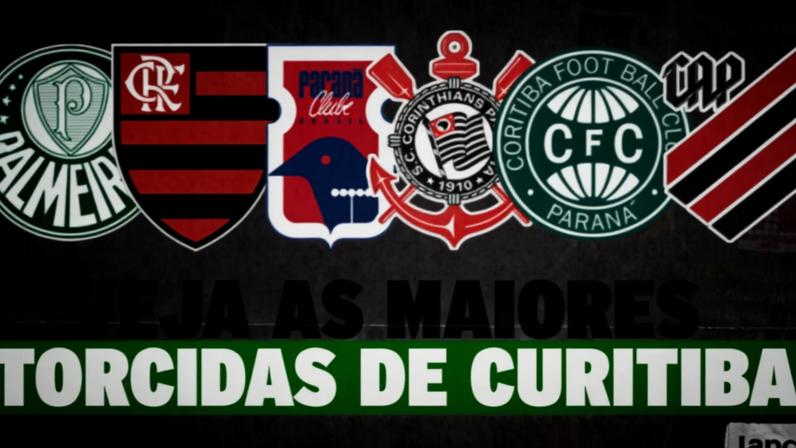 Seis times estão no top-5 de maiores torcidas de Curitiba. Foto: Arte/Lance!