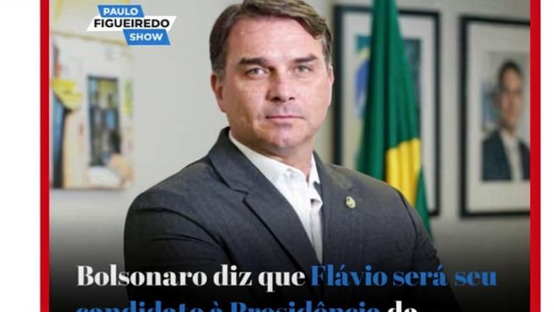Milei repercute candidatura de Flávio Bolsonaro à Presidência • Reprodução