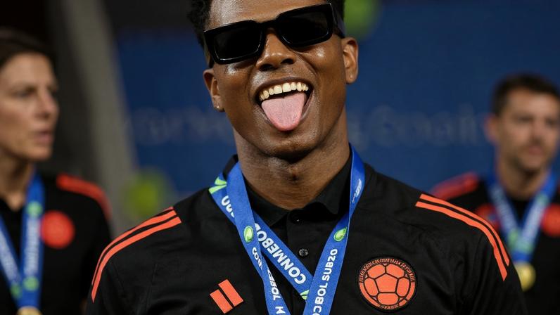 Néiser Villarreal foi artilheiro do Sul-Americano e do Mundial Sub-20 em 2025. Foto: Divulgação/FCF