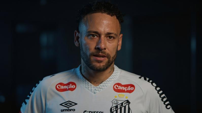Neymar durante partida entre Santos e Palmeiras no Brasileirão (Foto: Raphael Campos Do Prado/Mochila Press/Gazeta Press)