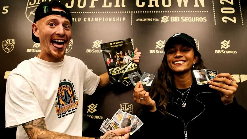 Rayssa Leal e Giovanni Vianna no SLS Super Crown 2024 (Foto: Dan Pellicciari)