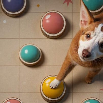 Cachorros que falam com botões: o que a ciência diz