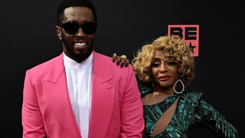 Sean Combs and Janice Combs attend the 2022 BET Awards.