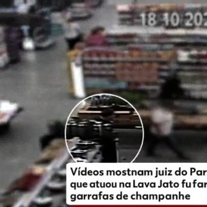Imagens mostram juiz da Lava Jato furtando champanhe em SC