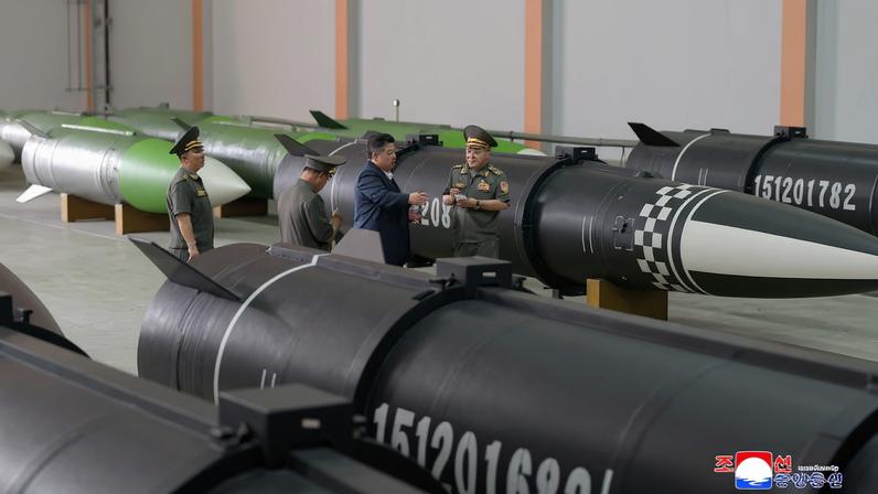 Kim diz que sistema de lançadores múltiplos é essencial para artilharia