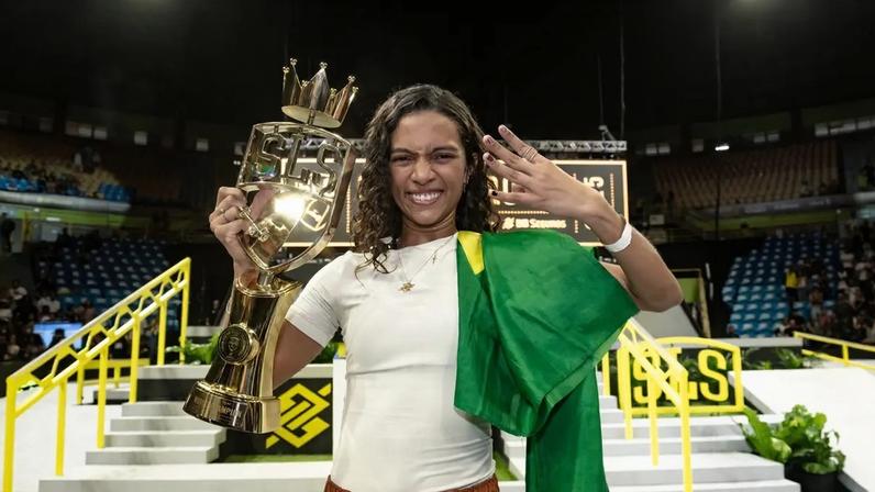 Rayssa Leal é tetracampeã do Super Crown (Foto: Pablo Vaz)
