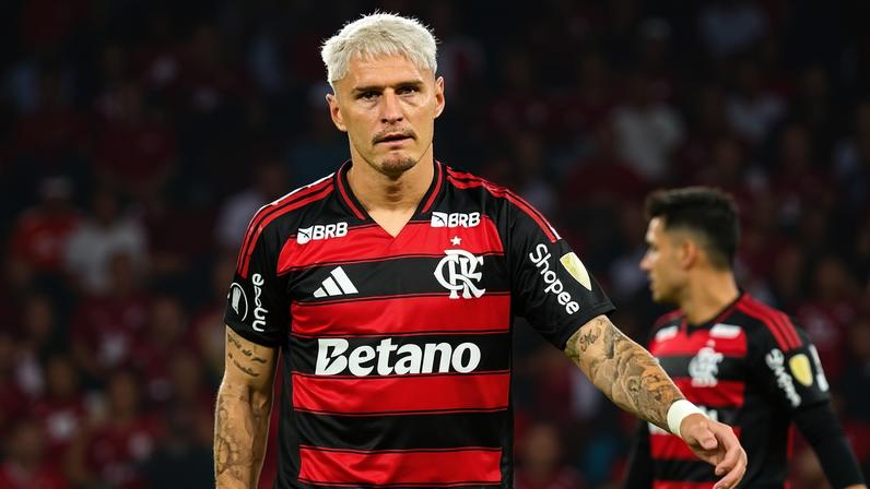 Varela em ação pelo Flamengo diante do Racing pela Libertadores (Foto: Vyctor Santos/Pera Photo Press/Gazeta Press)