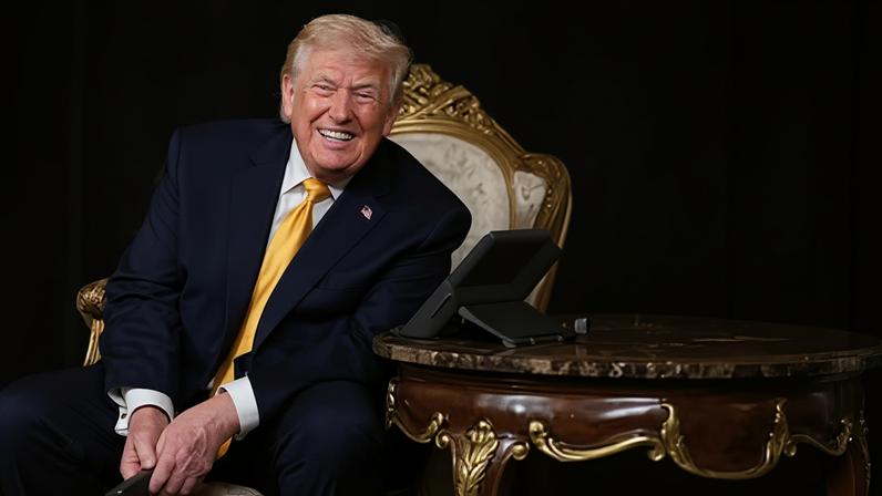 Donald Trump, el miércoles por la noche en Mar-a-lago, su club de Palm Beach (Florida).