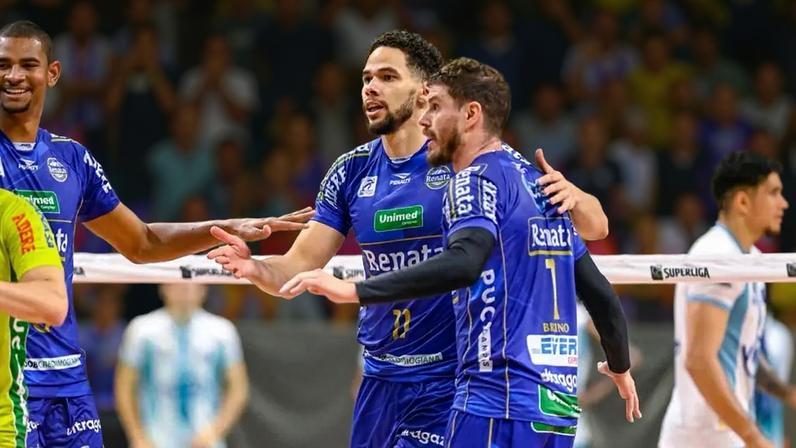 Campinas vence São José (Foto: Pedro Teixeira/Vôlei Renata)