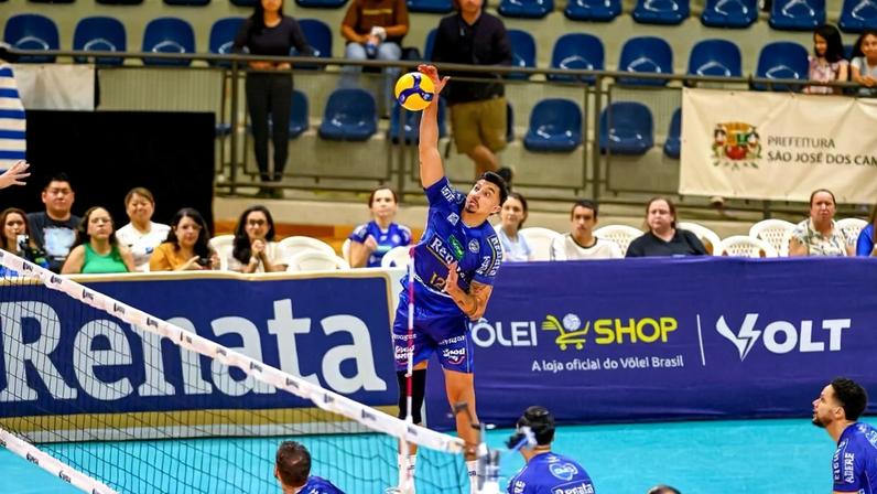 Campinas vence São José (Foto: Pedro Teixeira/Vôlei Renata)