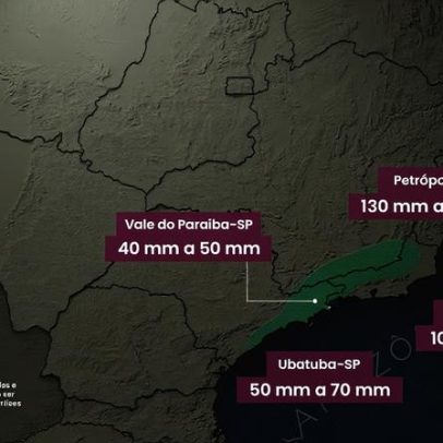 Temporais em SP e RJ podem causar transtornos