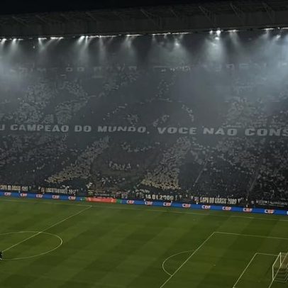 Corinthians provoca o Vasco com mosaico antes da final