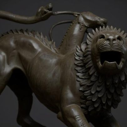 Monstro etrusco antigo recebe novo lar moderno em museu de Florença