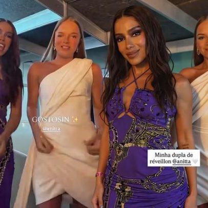 Rafaella Justus e Anitta dançam juntas em festa de Réveillon no Rio