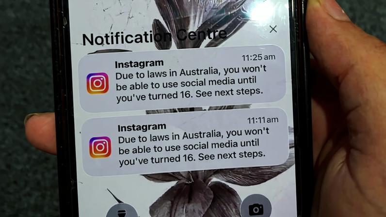 1 de 1 Austrália proibirá o acesso de adolescentes às redes sociais em 10 de dezembro de 2025 — Foto: STR / AFP