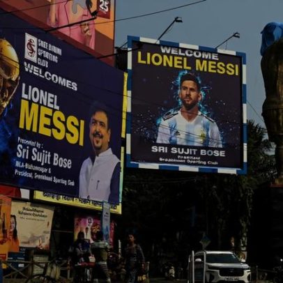 Messi ganha estátua de 21 metros em cidade da Índia