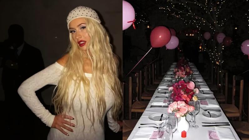 Christina Aguilera comemora seus 45 anos — Foto: Reprodução/Instagram