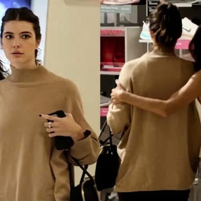 Alanis Guillen e namorada são vistas em shopping no Rio de Janeiro