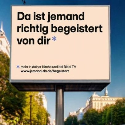 Instituição usa 30 mil cartazes para promover fé cristã na Alemanha
