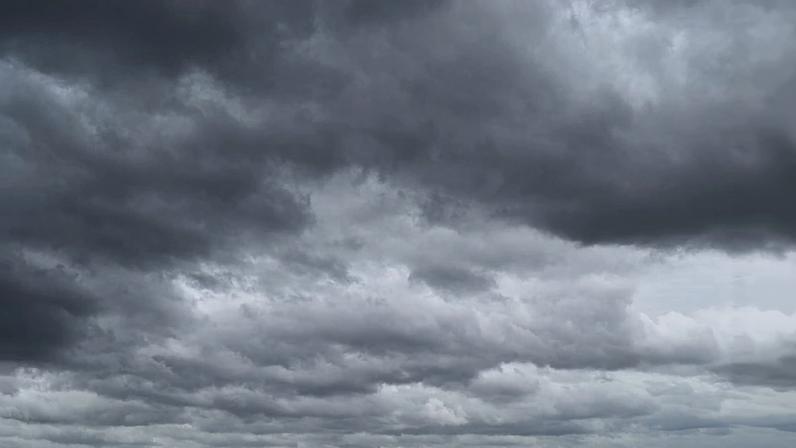 Cumulonimbus cloud formations on tropical sky , Nimbus moving , Abstract background from natural phenomenon and gray clouds hunk , Thailand