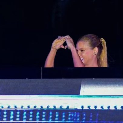 Andressa Suita rouba a cena em show de Gusttavo Lima em cruzeiro