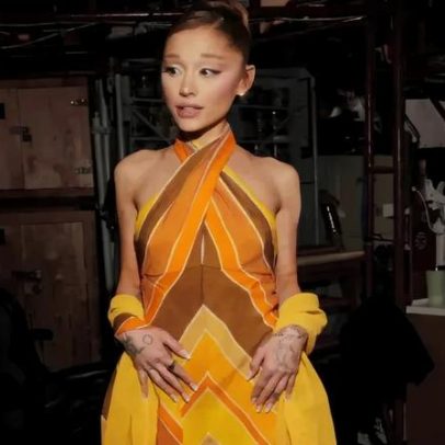 Ariana Grande exibe look dos anos 70 no SNL com vestido de Carol Burnett