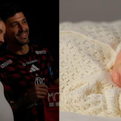 Arrascaeta mostra pela primeira vez o rosto do filho