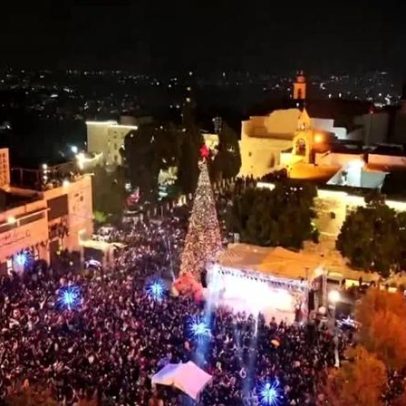 Belém volta a acender árvore de Natal após dois anos sem celebrações