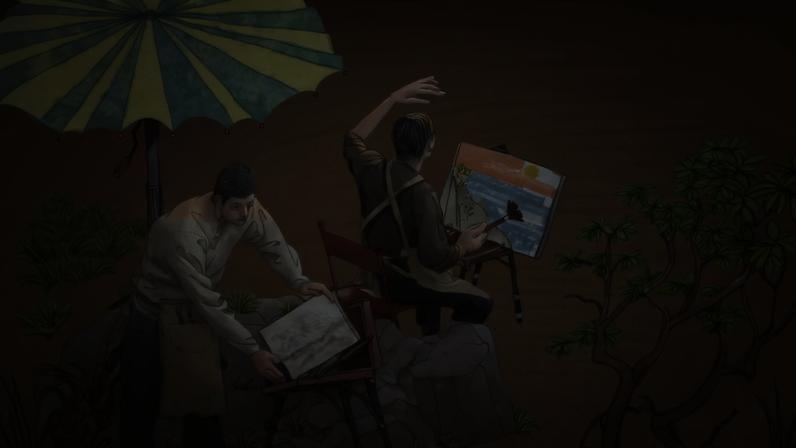 Ding Shilun's watercolour Dawn (晨曦) (2025) will be sold to the highest bidder in a silent auction