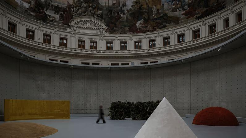 Installation view of Minimal at Bourse de Commerce, Paris, until 19 January 2026