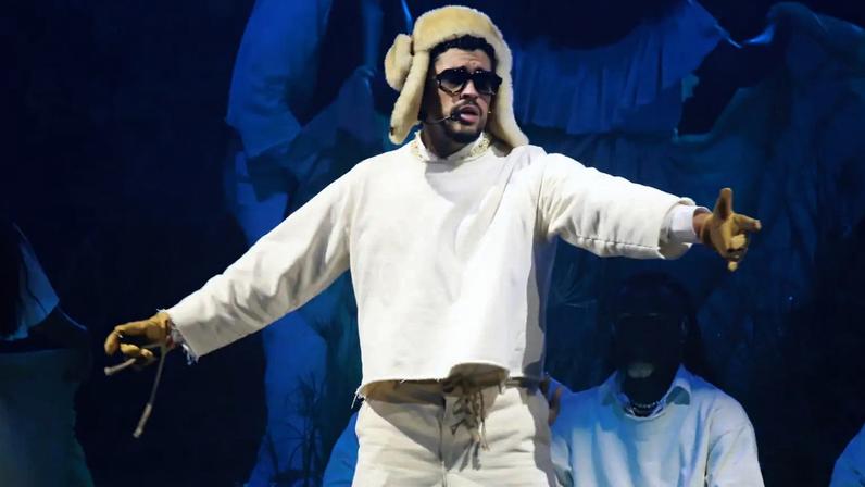 Bad Bunny performs on Sept. 20, 2025 in San Juan, Puerto Rico.