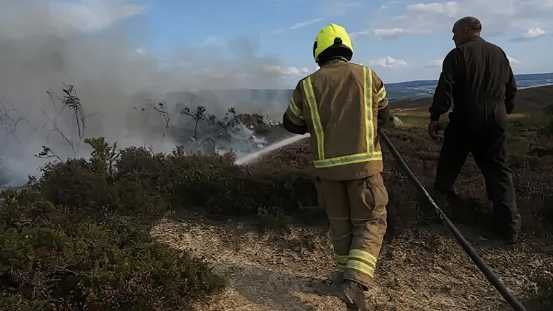 The Langdale Moor fire started on 11 August and burned intensely for several weeks