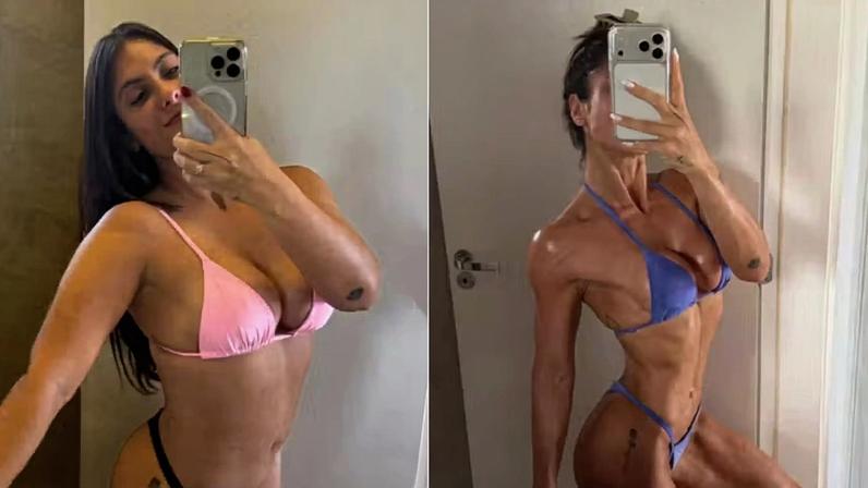 Ex-participante de De Férias com o Ex mostra antes e depois do corpo