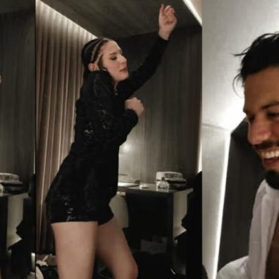 Zé Felipe recebe brincadeira de Ana Castela após prêmio e ri em vídeo