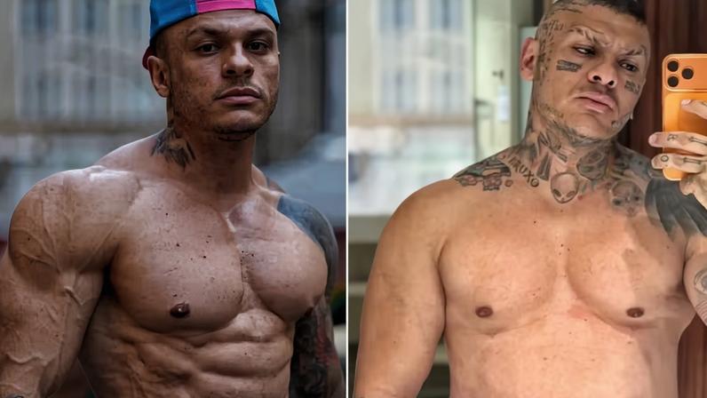 Antes e depois de Toguro — Foto: Reprodução/Instagram