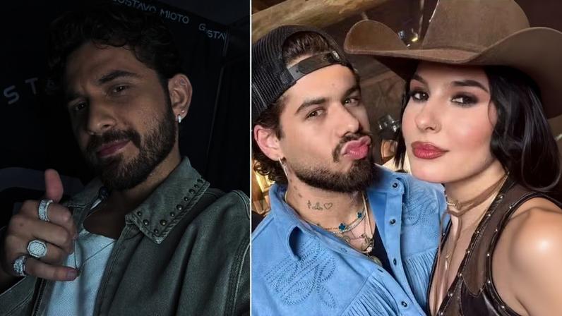 Gustavo Mioto, Zé Felipe e Ana Castela — Foto: Reprodução/Instagram