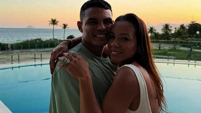 Thiago Silva e Belle Silva (Foto: Reprodução)