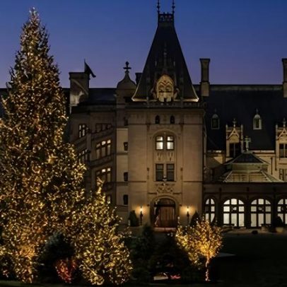 Maior casa dos EUA recebe decoração de Natal grandiosa
