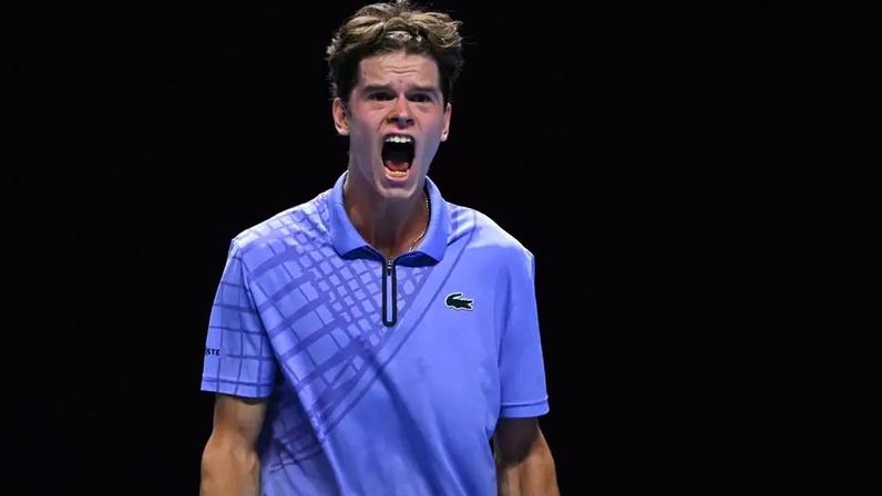 Belga Alexander Blockx garantiu vaga à semifinal do NextGen Finals (Foto: Corinne Dubreuil/ATP Tour)