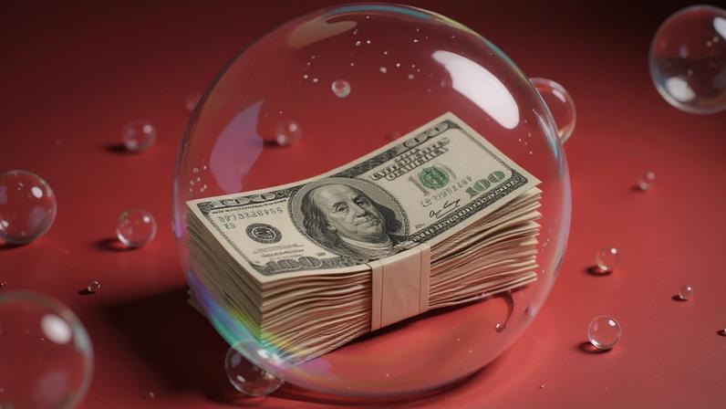 Persistem como principais dúvidas as avaliações de algumas empresas de IA, que podem estar inflacionadas, como ocorreu na bolha pontocom, e os retornos econômicos que a nova tecnologia gerará (Imagem gerada por IA/Freepik)