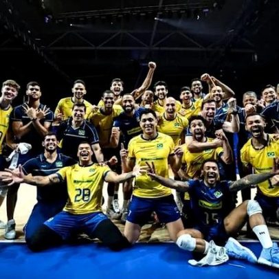 Seleção masculina de vôlei fecha 2025 no pódio do ranking mundial