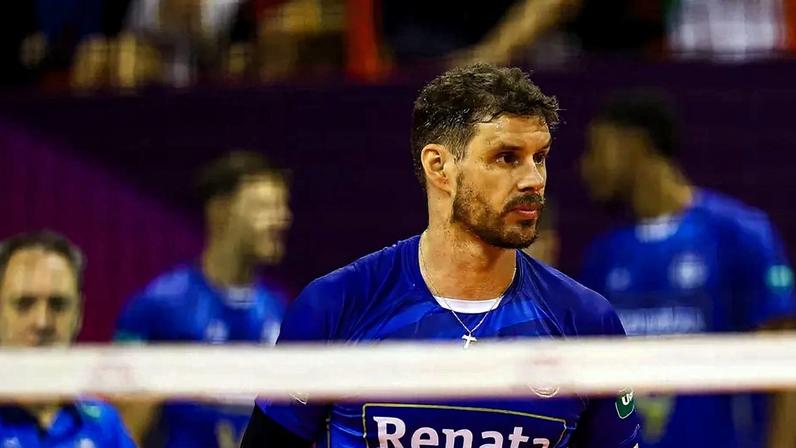 Bruninho, do Campinas, durante partida no Mundial de Clubes de vôlei msculino (Foto: Divulgação Volleyball World)