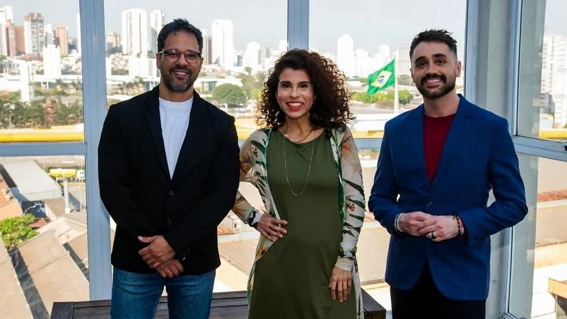 Bruno Hanna, Daniela Ribeiro e Júnior Pires, do Movimento Sem Idade