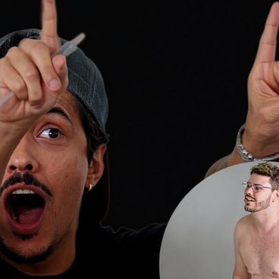 Homem fica nu em canal 'Aqueles Caras' e Chico Moedas fica em choque
