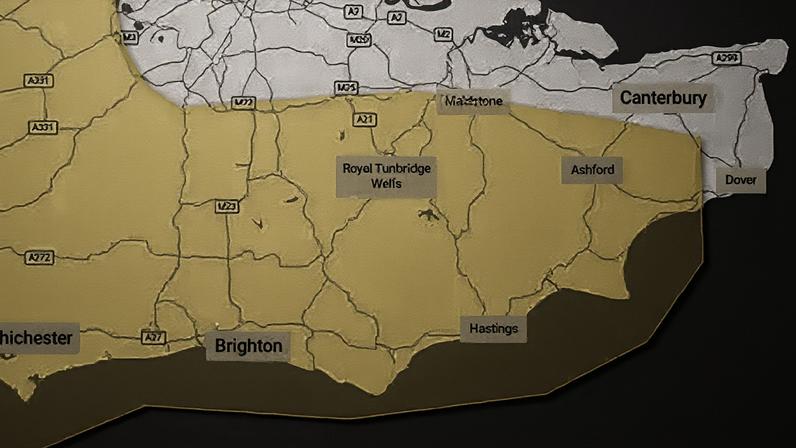 The Met Office has issued a rain warning covering parts of south-east England