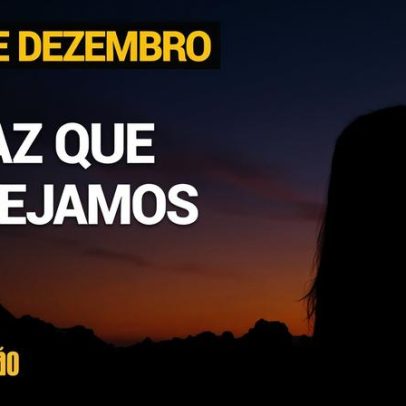 Devocional analisa a paz que desejamos