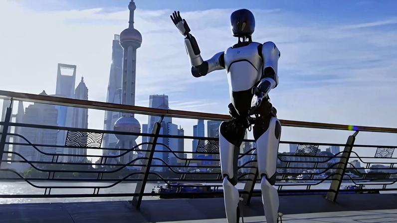 Robô Agibot A2 após chegar a Xangai — Foto: Divulgação