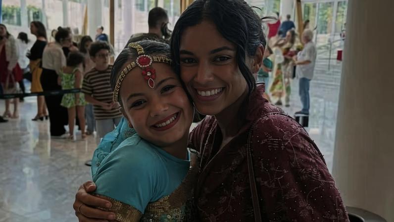 Alane Dias mostra registro da apresentação de balé de Sol, filha de Francisco Gil — Foto: Reprodução/Instagram